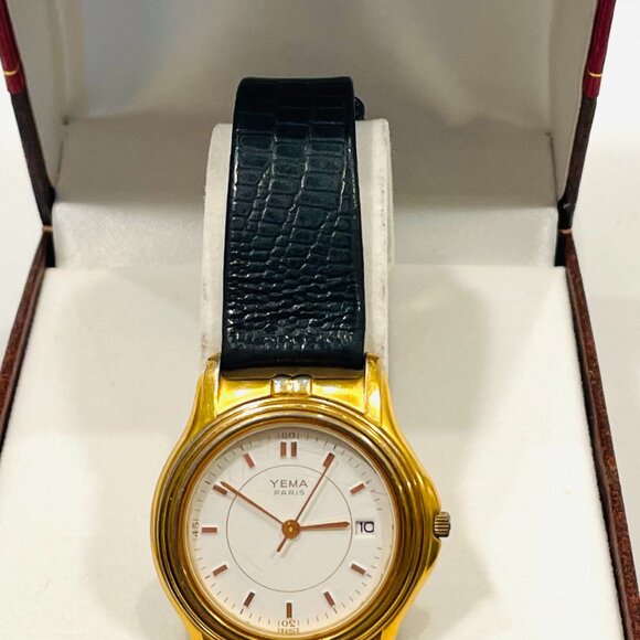Yema Paris Wrist Watch Quartz in Original Leather Case main image 4